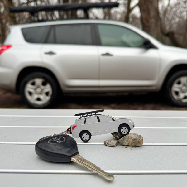 Custom Car Keychain Example